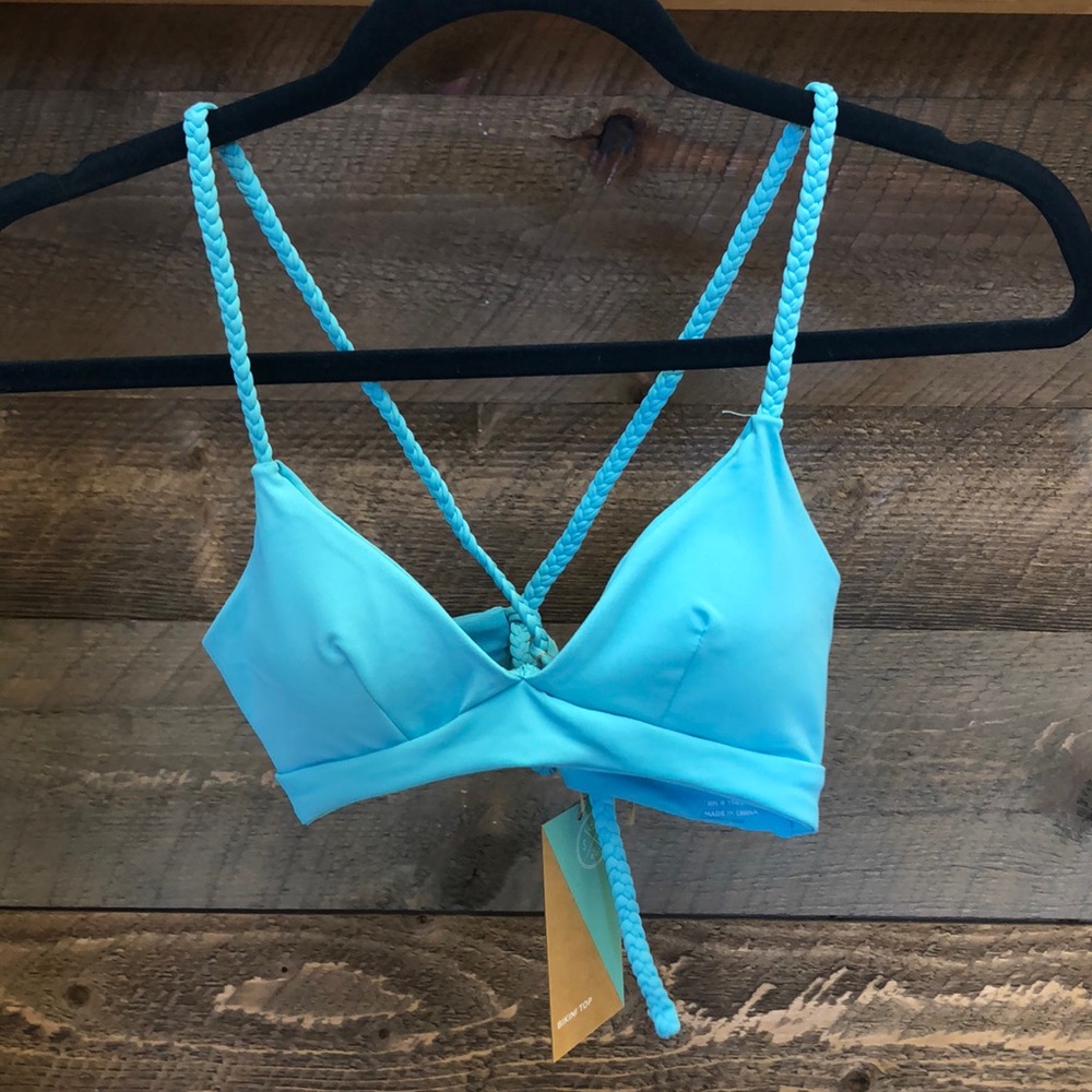 Blue sand cloud bikini top